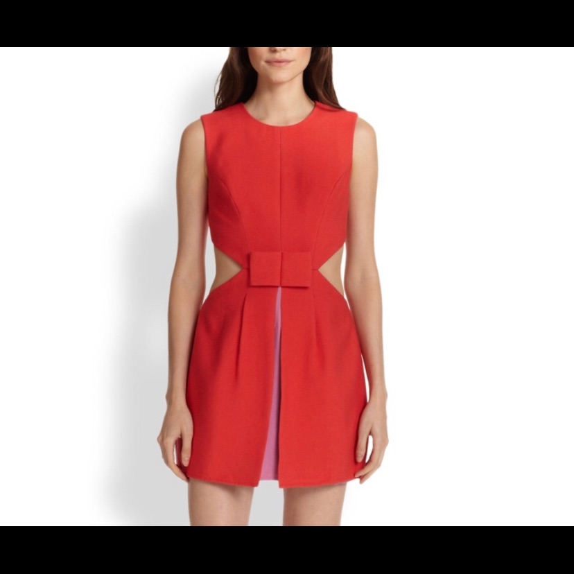 Bcbgmaxazria Kathryne Side-Cutout Bow-Front Dress